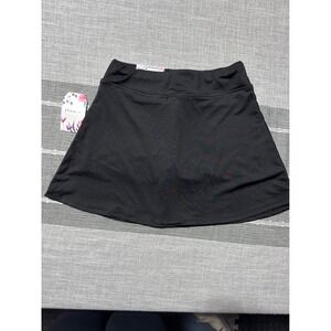 Olivia Kay Kids Black Stretch Skort Skirt XL 14 16 Athletic Tennis Skirt